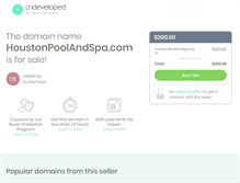 Tablet Screenshot of houstonpoolandspa.com